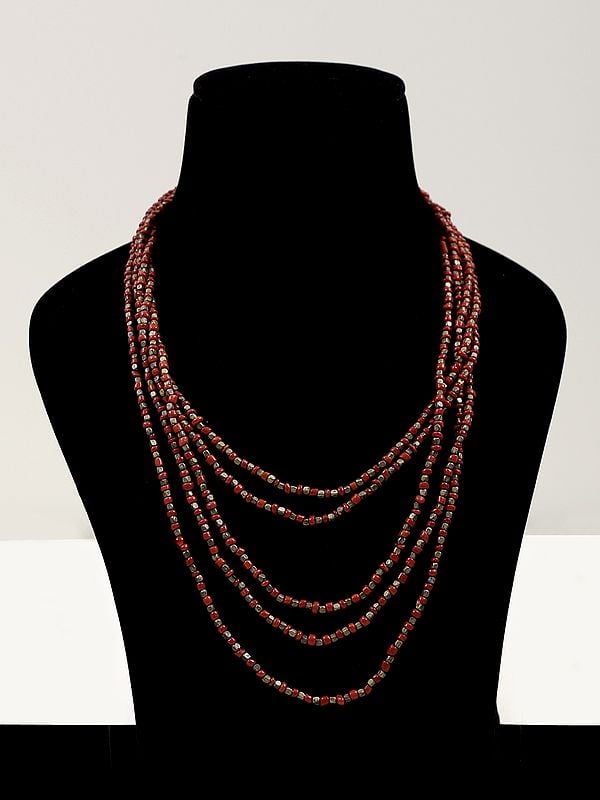 exotic india Beaded Layered Necklace | Indian Fashion Jewelry