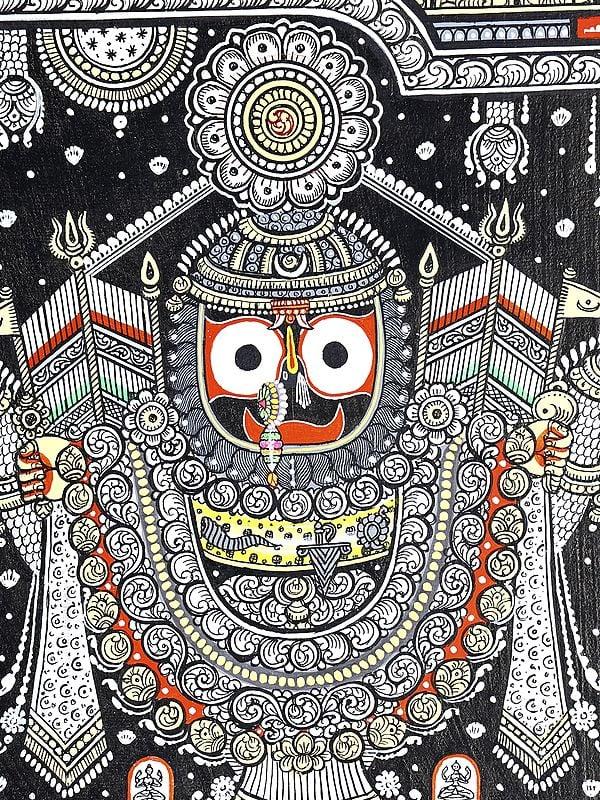 Exotic India Bhagawan Jagannath | Pattachitra Painting