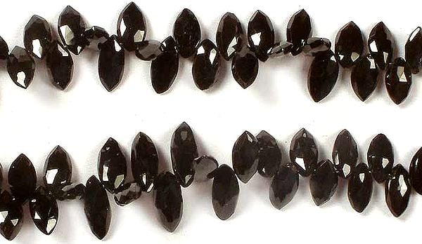 exotic india Black Onyx Faceted Marquis | Gemstone Beads