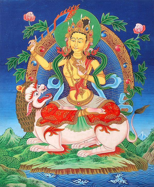 exotic india Bodhisattva Manjshri The Bodhisattva Of Ekavyooha Samadhi 