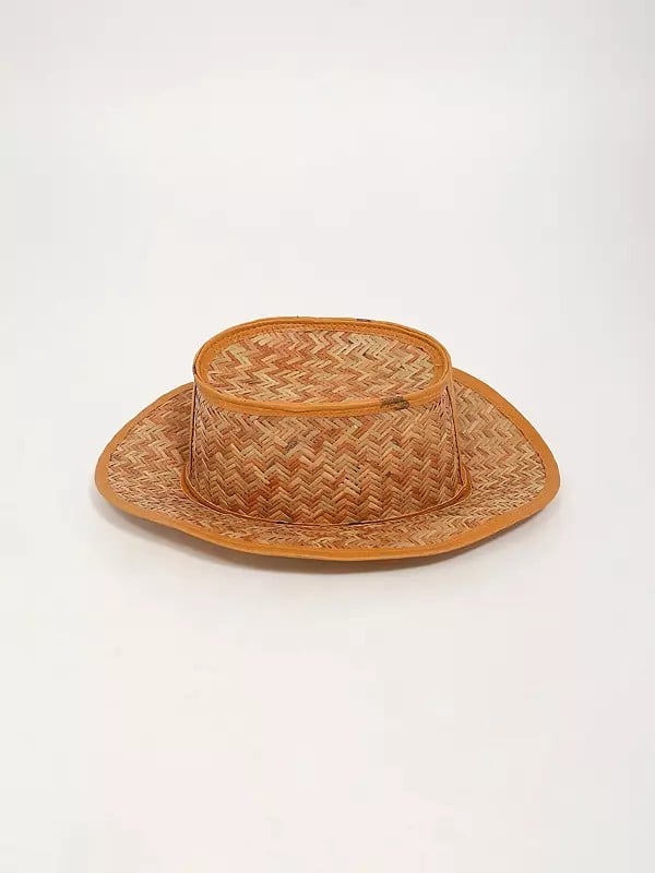 Exotic India Bomboo Handcrafted Cowboy Hat For Men & Women 