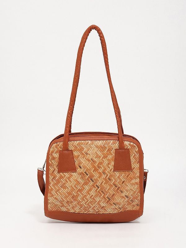 Exotic India Bomboo Sling Bag With Detachable Side Strap 