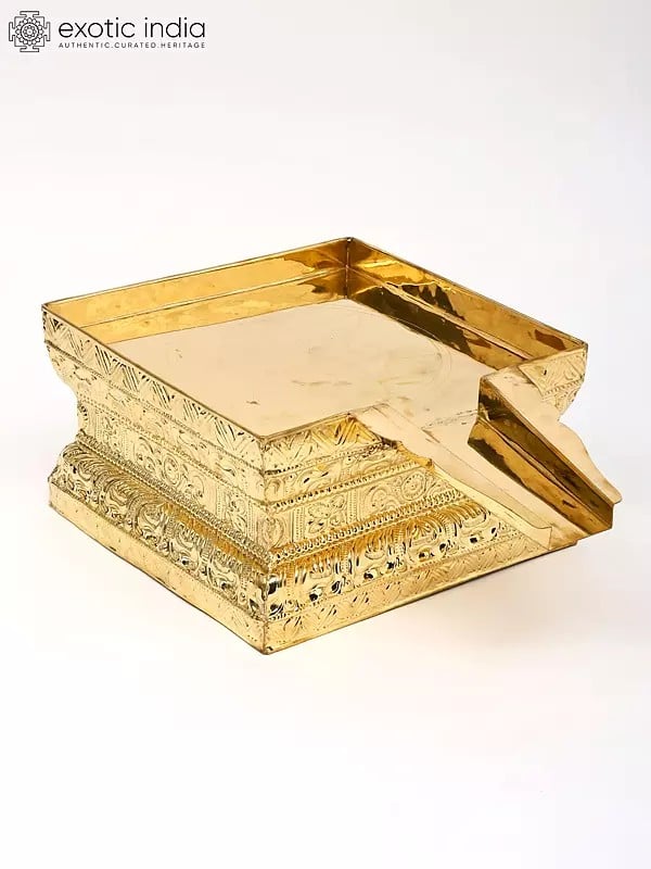 Exotic India Brass Abhishek Patra | Available In Different Sizes 