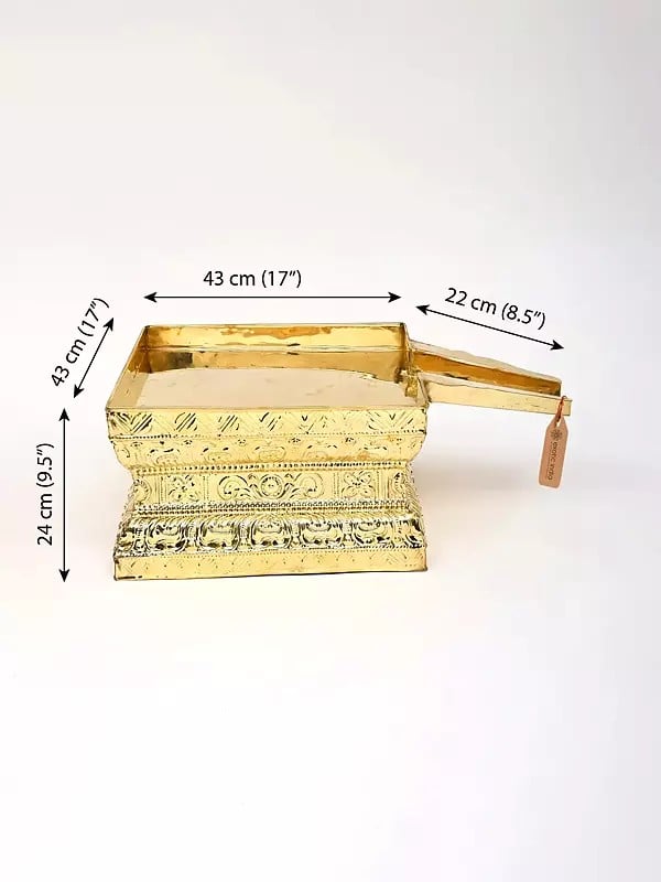 exotic india Brass Abhishek Patra | Available in Different Sizes 