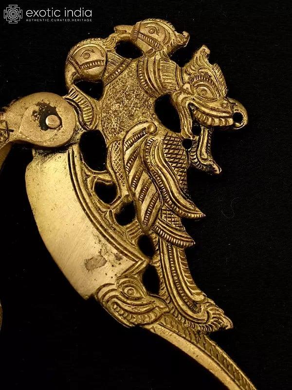 Exotic India Brass Dragon Design Nut Cutter | Handmade 