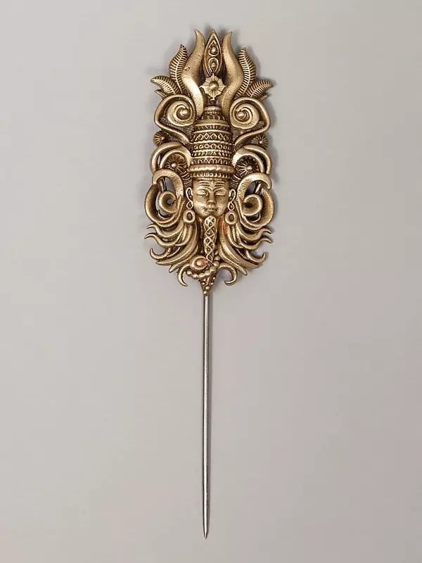Exotic India Brass Tandava Shiva Brooch And Lapel Pin 