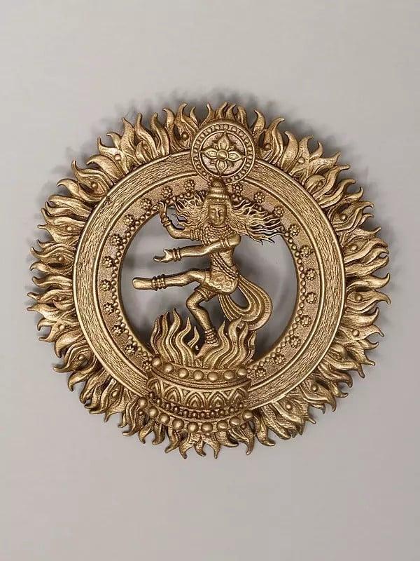 Exotic India Brass Tandava Shiva Brooch And Lapel Pin 