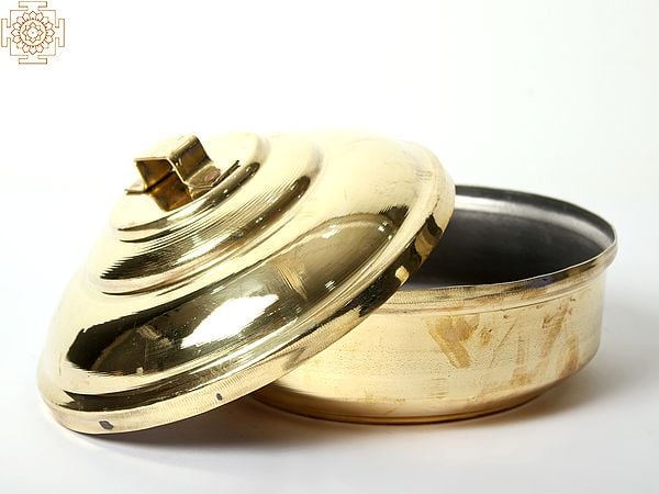 Exotic India Bronze Container With Handle (Multiple Size) 