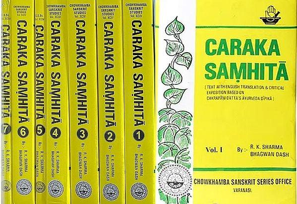 exotic india Caraka Samhita (Critical Exposition Based On Cakrapani Datt's Ayurveda Dipika) (Set of 7 Volumes) 
