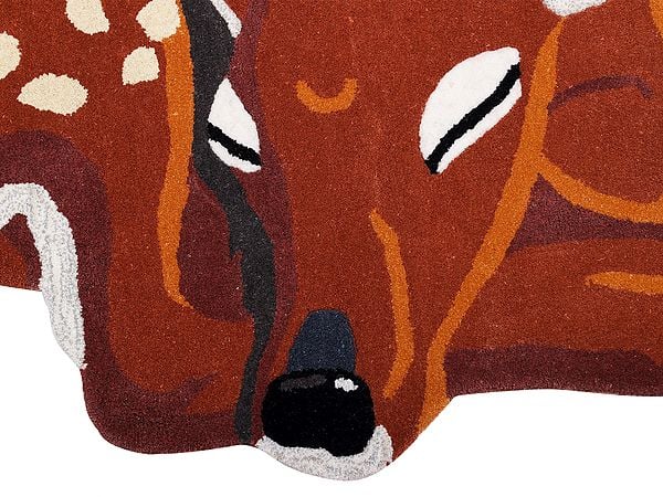 Exotic India Cinnamon-Stick Fawn Yogic Asana Mat From Mirzapur 
