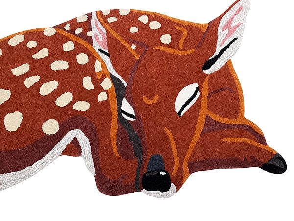 Exotic India Cinnamon-Stick Fawn Yogic Asana Mat From Mirzapur 