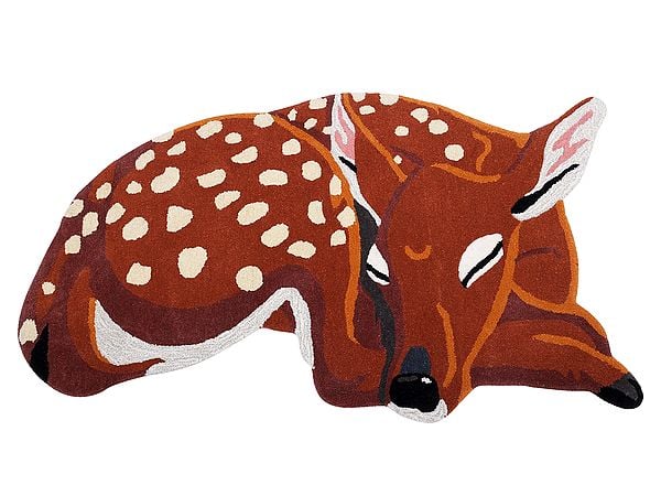 exotic india Cinnamon-Stick Fawn Yogic Asana Mat from Mirzapur 