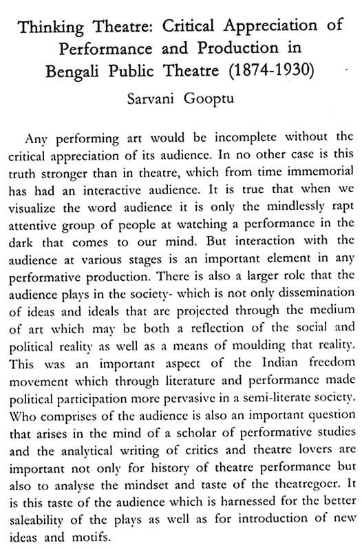 Exotic India Colonial And Post-Colonial Performing Arts: An Asian Perspective 