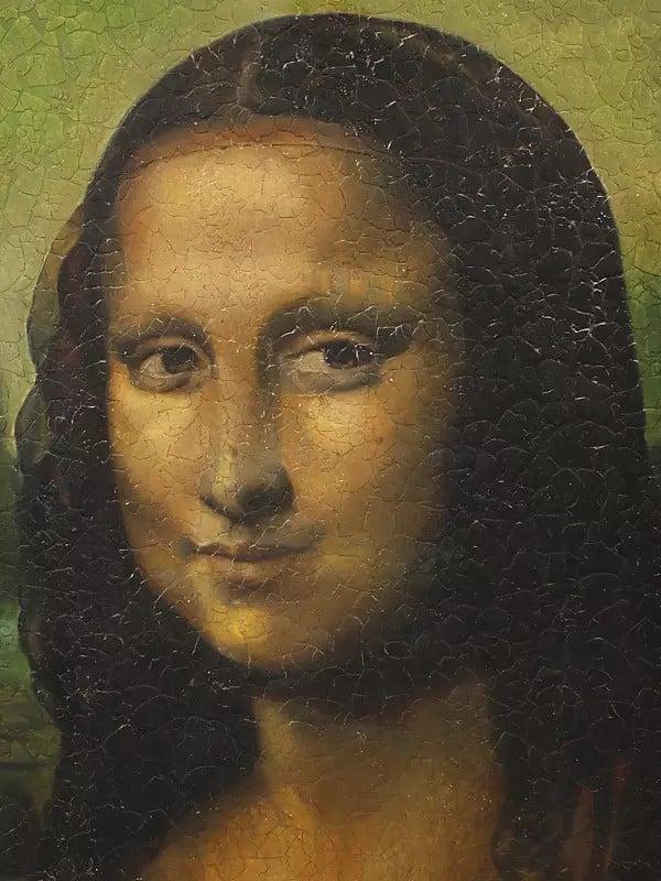 Exotic India Crackled Mona Lisa | Oil Painting With Frame 