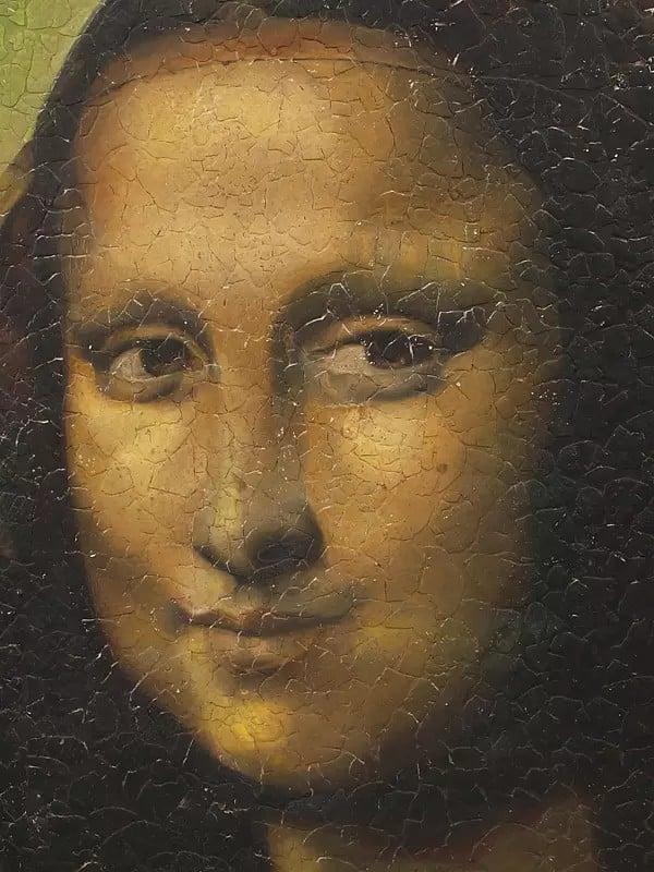 Exotic India Crackled Mona Lisa | Oil Painting With Frame 