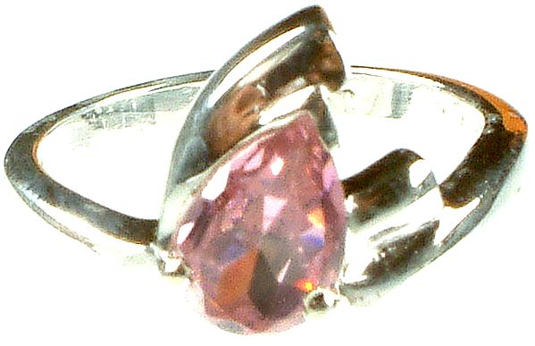 exotic india Cubic Zirconia Finger Ring | Sterling Silver Jewelry 