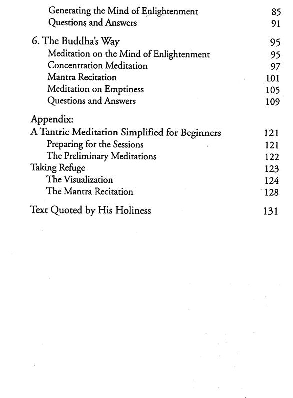 Exotic India Cultivating A Daily Meditation (Dalai Lama XIV) 