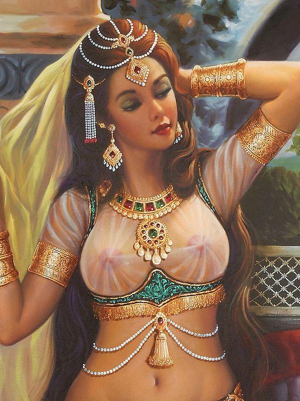 Exotic India Deadly Beauty | Without Frame | Oil Painting On Canvas 