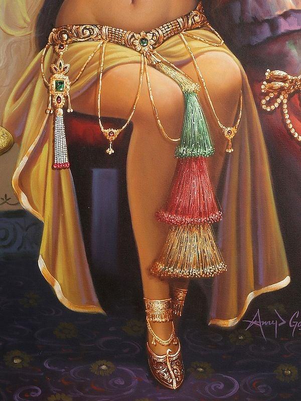 Exotic India Deadly Beauty | Without Frame | Oil Painting On Canvas 