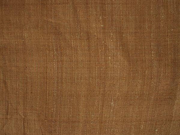 exotic india Desert-Brown Textured Khadi/Khaddar Cotton Fabric from Handloom Laghu Udyog 