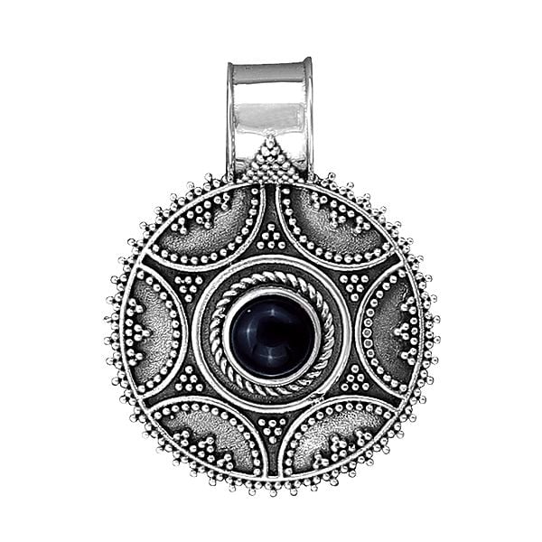exotic india Designer Sterling Silver Pendant Jewelry with Gemstone