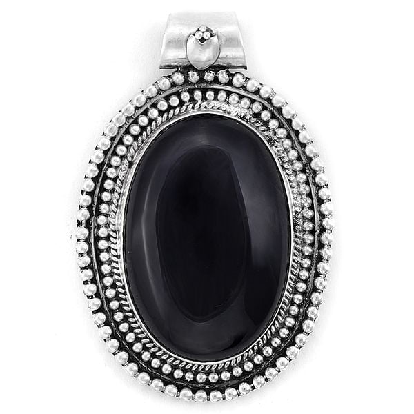 exotic india Designer Sterling Silver Pendant with Gemstone