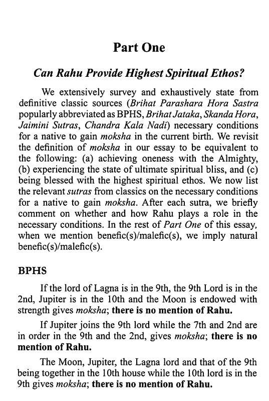 Exotic India Does Rahu Give Spiritual Ethos? (An Argumentative Analysis In Jyotish) 