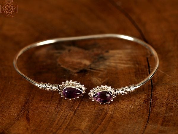 exotic india Double Stone Designer Bracelet | Sterling Silver Bracelet 