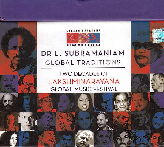 exotic india Dr. L. Subramaniam Global Traditions: Two Decades of Lakshminarayana Glorbal Music Festival (Set of 10 DVDs)