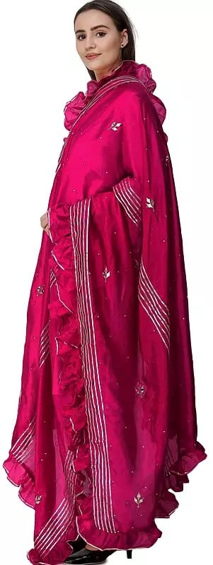 Exotic India Dupatta From Amritsar With Gota Patches And Frill Border 