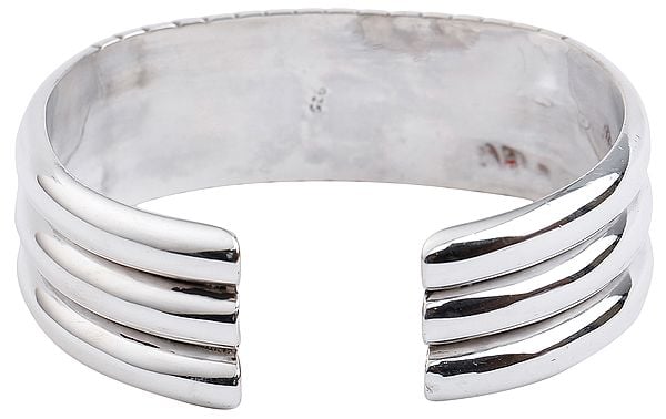 Exotic India Elegant Stackable Looking Cuff Bracelet From Nepal (Adjustable Size)