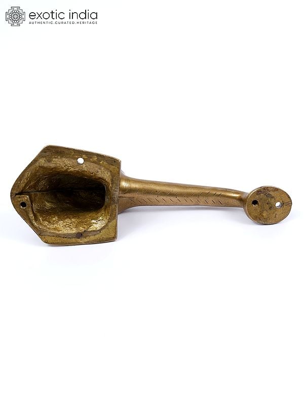Exotic India Elephant Design Brass Door Handle (Multiple Sizes)