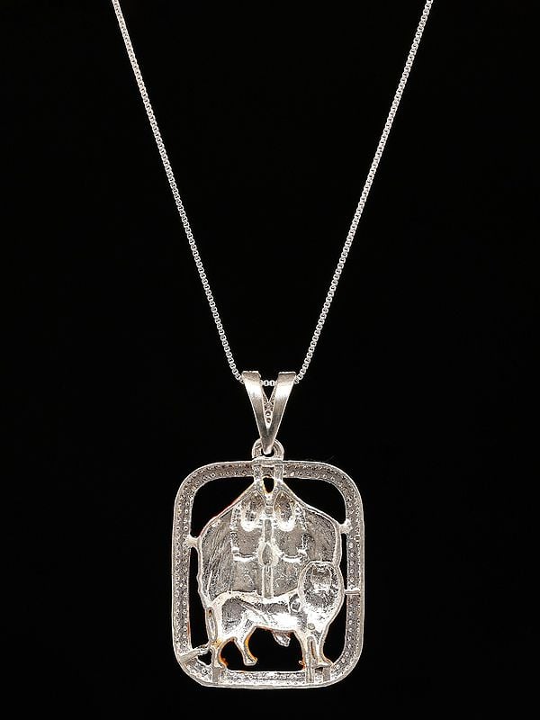 Exotic India Enamelled Stone Studded Chamunda Maa Pendant