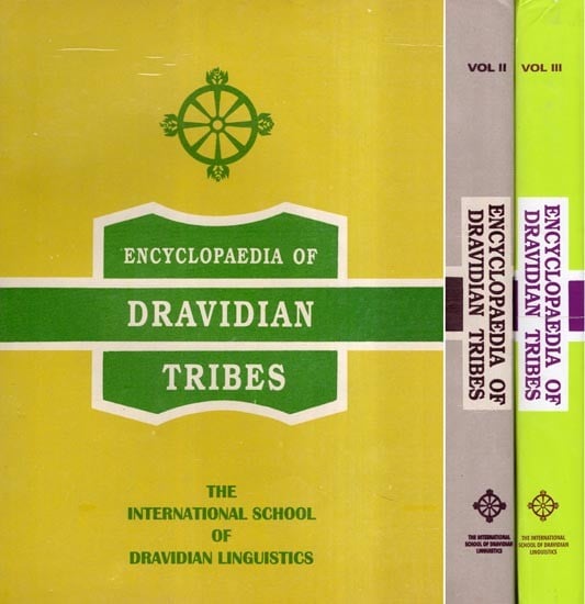 exotic india Encyclopaedia of Dravidian Tribes: An Old and Rare Book (Set of 3 Volumes) 