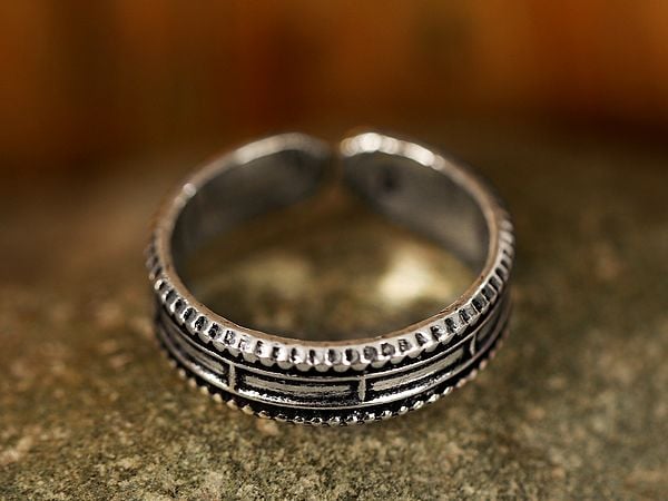 exotic india Engraved Box Design | Sterling Silver Rings 
