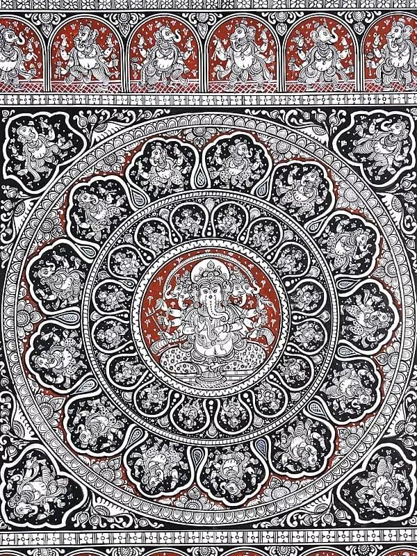 Exotic India Episodes Of Lord Ganesha's Life Story | Superfine Pattachitra Painting From Odisha 