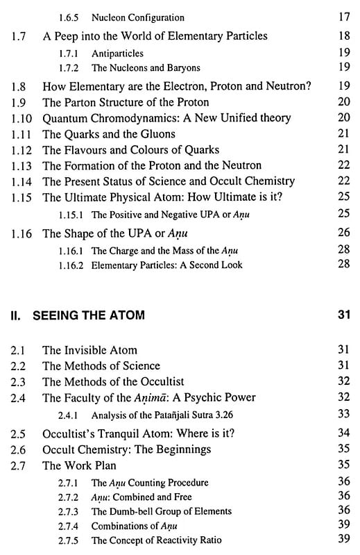 Exotic India Essentials Of Occult Chemistry And Modern Science 