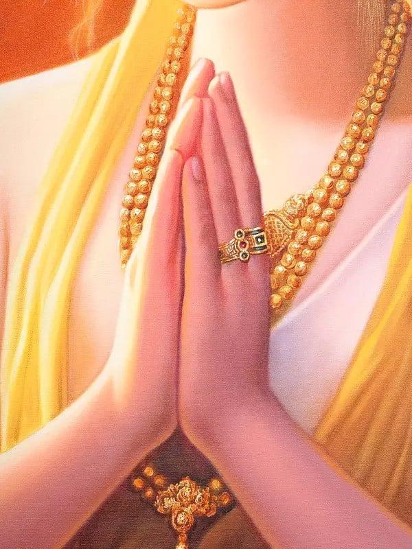 Exotic India Eternal Reverence | Oil Painting On Canvas 