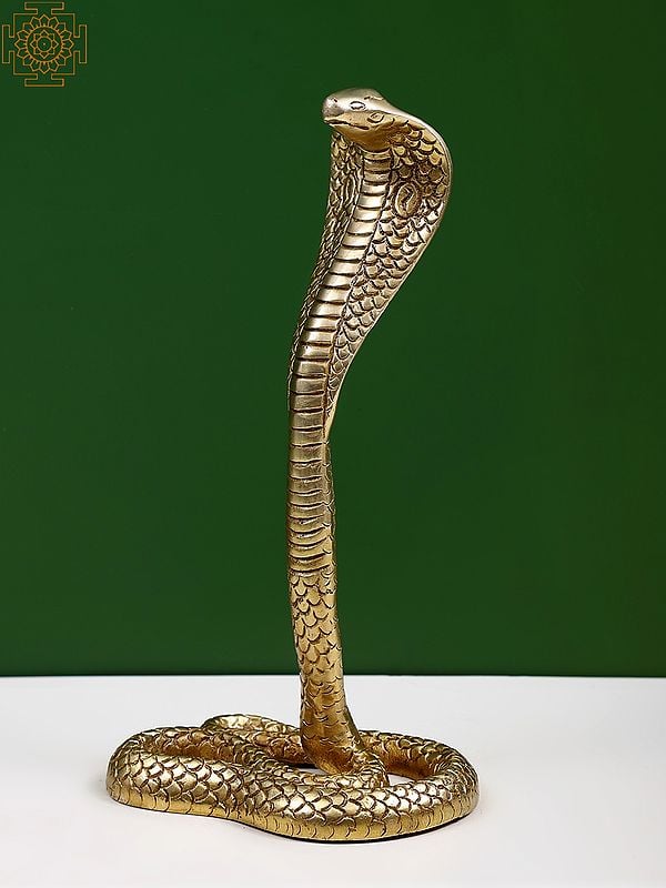 Exotic India 10" Brass Kundalini Sculpture 