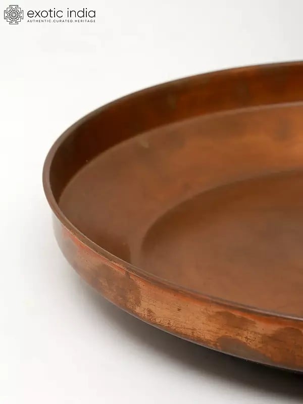 Exotic India 10" Ritual Copper Thali 