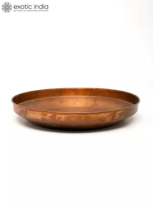 exotic india 10" Ritual Copper Thali 