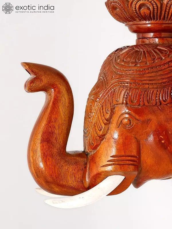Exotic India 10" Wall Hanging Elephant | Home Decor 