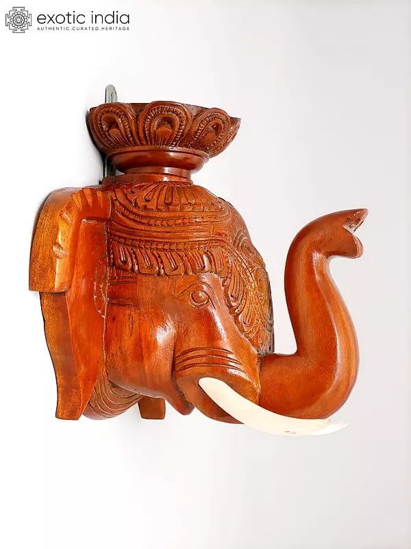 Exotic India 10" Wall Hanging Elephant | Home Decor 