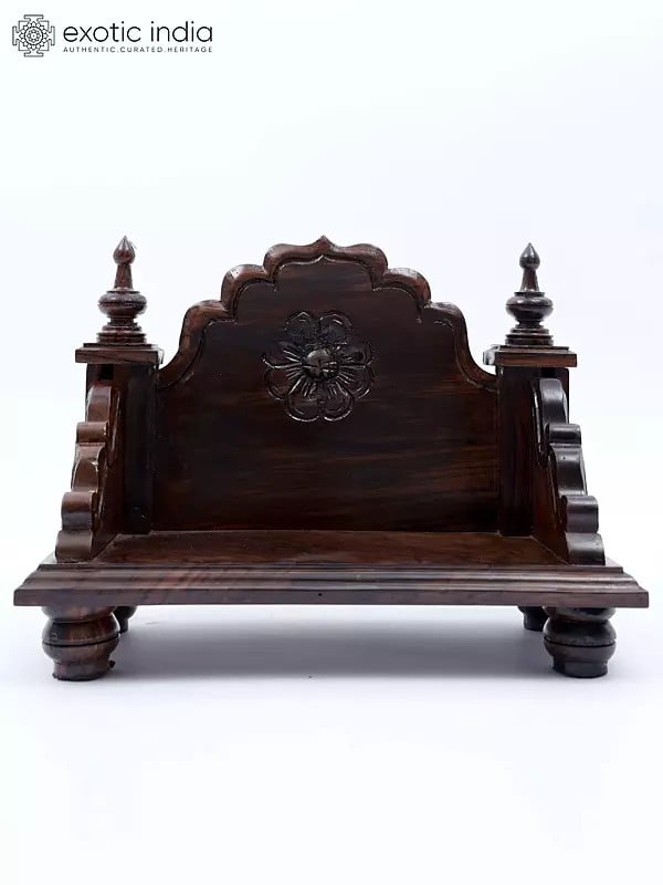 exotic india 12" Deity Singhasan/Mandasana in Wood 