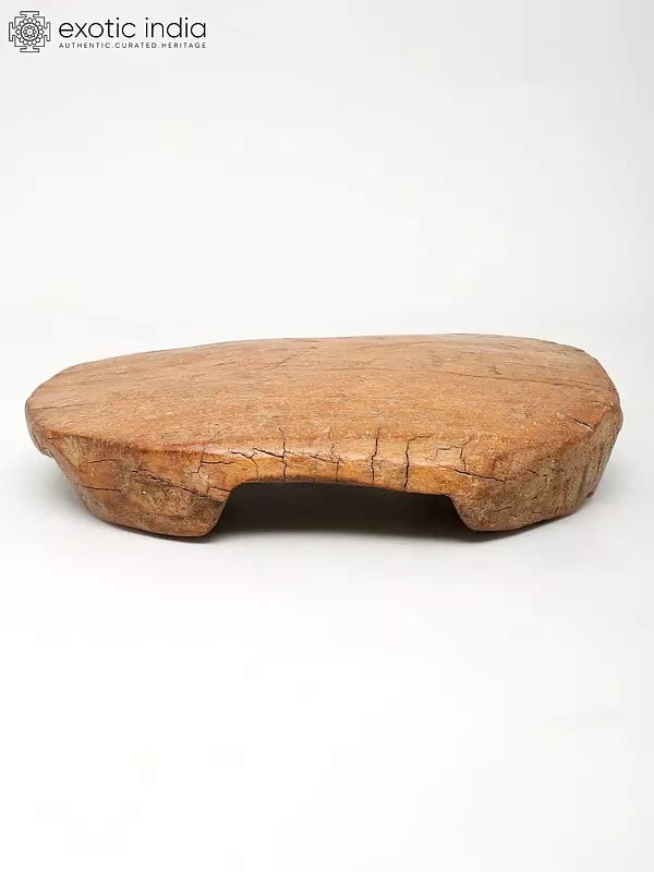 Exotic India 12" Pedestal In Wood
