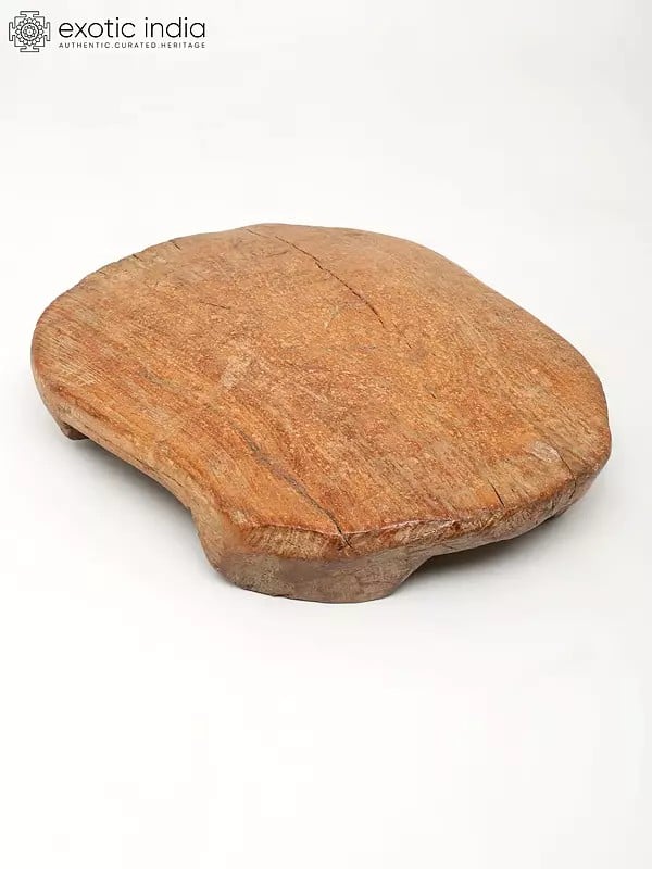 Exotic India 12" Pedestal In Wood