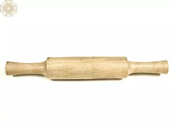 Exotic India 12" Roti Belan | Wooden Chapati Roller