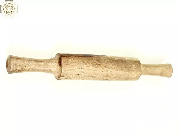 Exotic India 12" Roti Belan | Wooden Chapati Roller