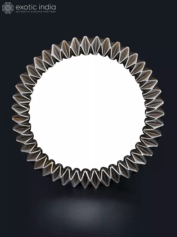 exotic india 12" Stylish Round Mirror | Wall Hanging