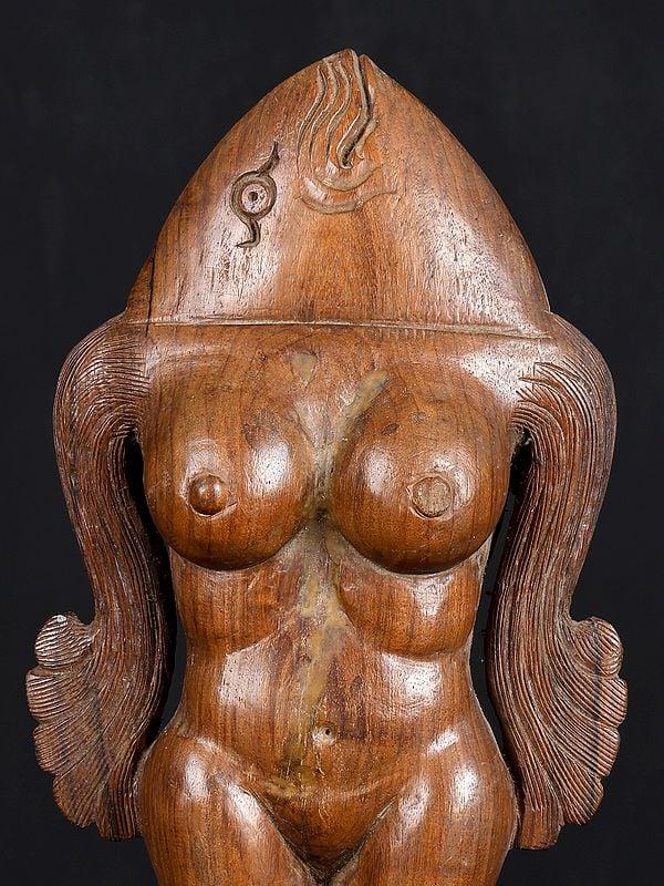 Exotic India 13" Fish Lady | Modern Art Sculpture 
